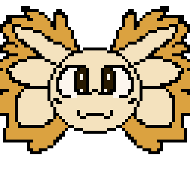 Pixel-art portrait of Kally